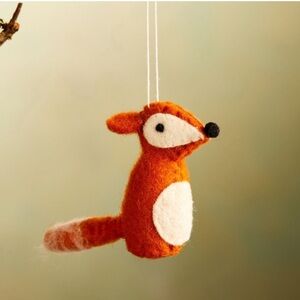 Anthropologie Terrain Baby Fox Felt Ornament
